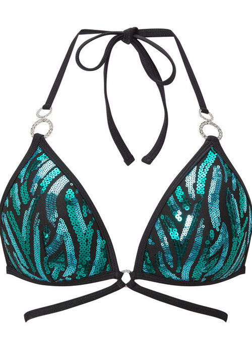 Buy Ann Summers Blue La Isla Bonita Fuller Bust Bikini Top from