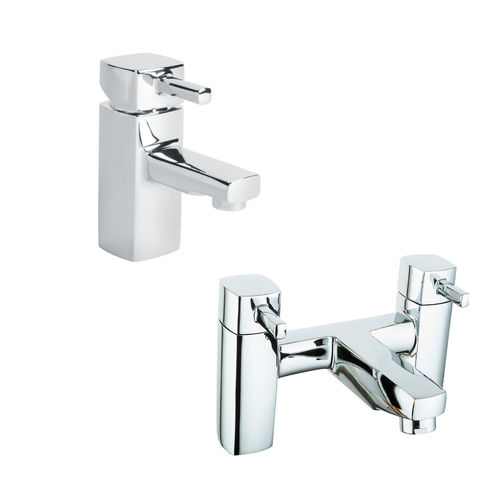 Chrome Bath and Basin Tap Set...