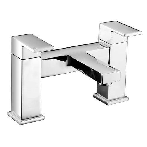 Chrome Bath Mixer Tap - Cube