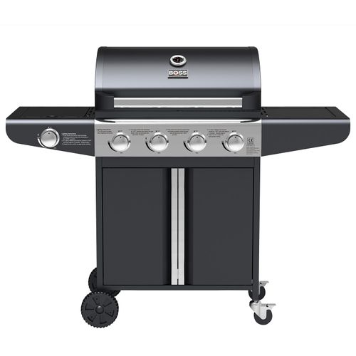 Boss Grill Georgia Classic - 4 Burner Gas BBQ Grill with Side