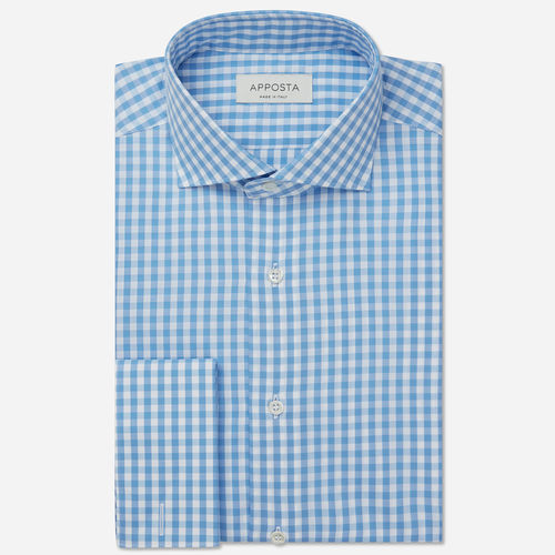 Hemd karos gingham hellblau...