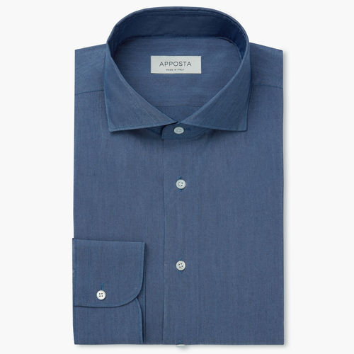 Hemd  einfarbig  marineblau...