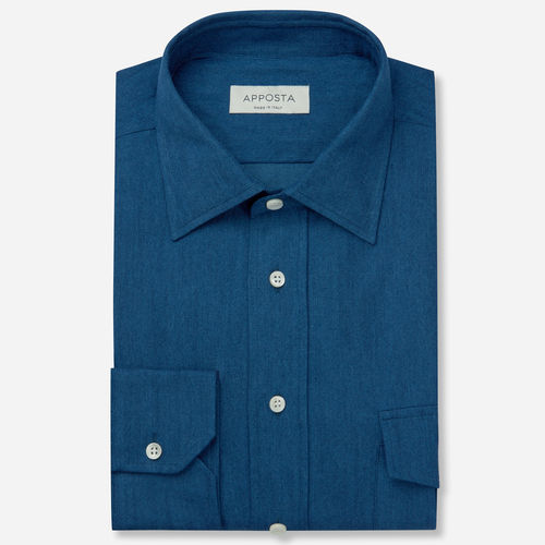 Hemd  einfarbig  marineblau...