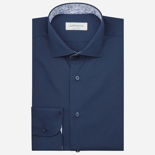 Hemd einfarbig marineblau...
