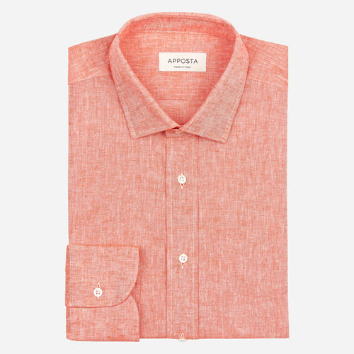 Hemd  einfarbig  orange...
