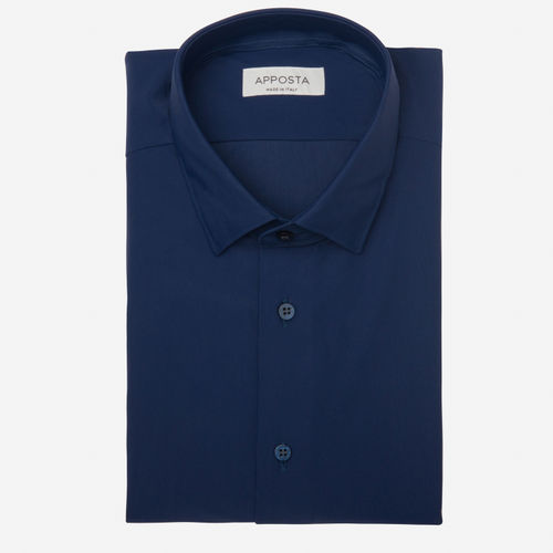 Hemd  einfarbig  marineblau...
