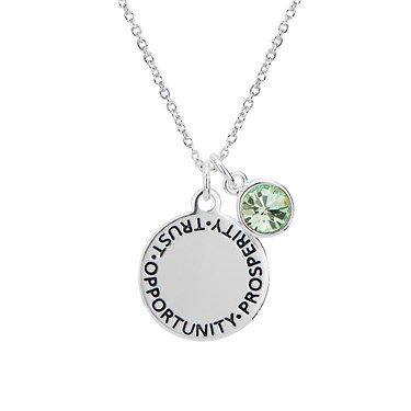 Karma on sale birthstone necklace