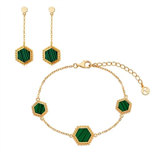 Argento Gold Malachite...