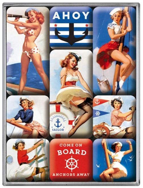 Pin Up Ahoy Magnet Set