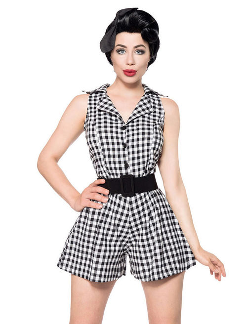Jumpsuit Schwarz/Weiß