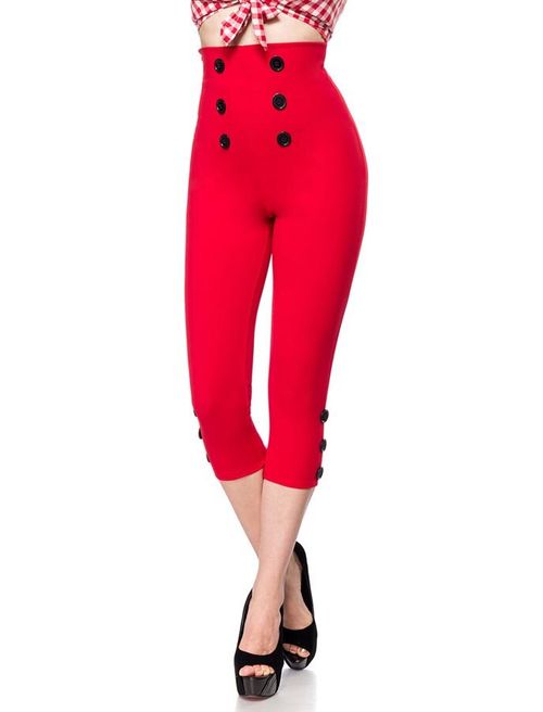 Retro Caprihose Rot