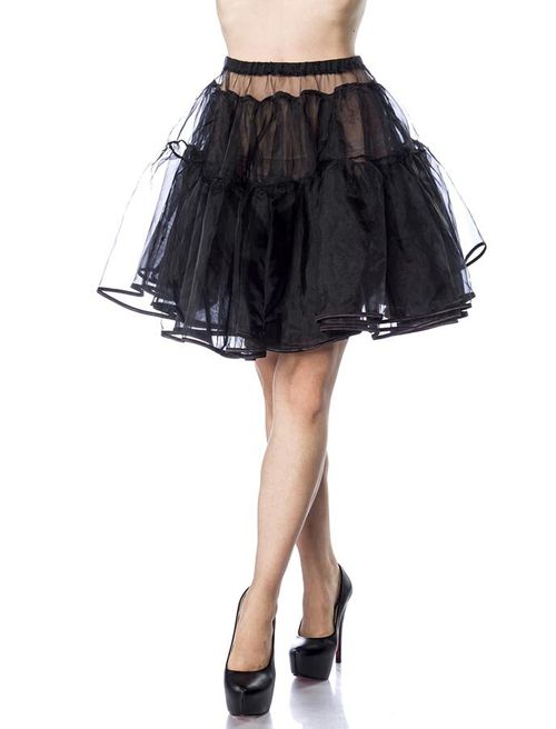 Kurzer Petticoat Schwarz
