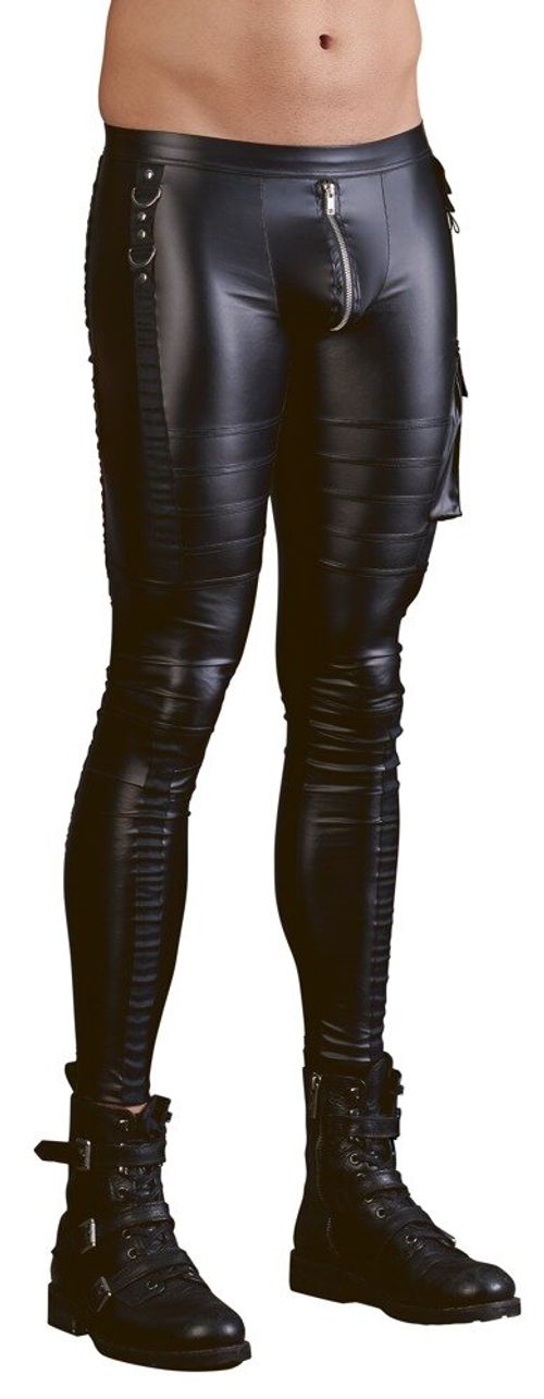 Mattlook-Hose im Biker-Look