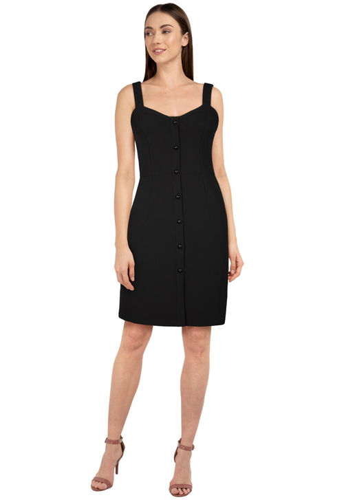 Retro Trägerkleid Schwarz