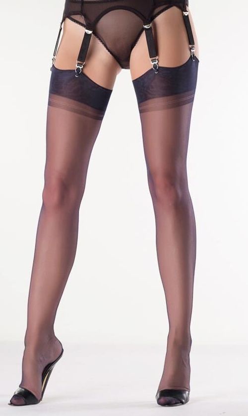 Gio Nylons Cuban Heel Navy