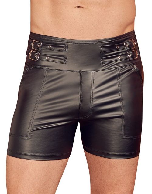 High Waist-Shorts im Wetlook