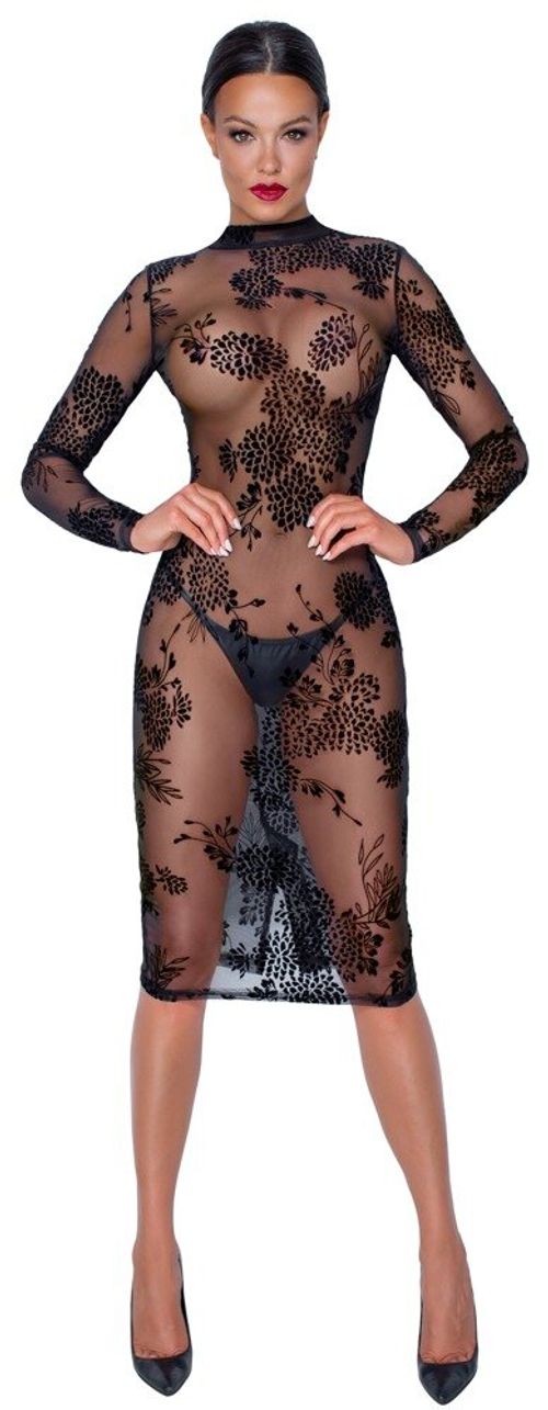 Langarm-Kleid mit...