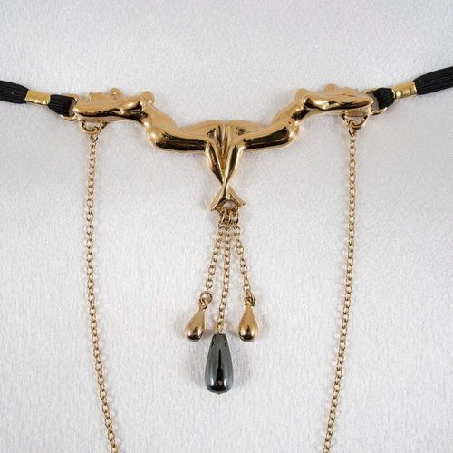 String Zwei nackte Frauen Gold