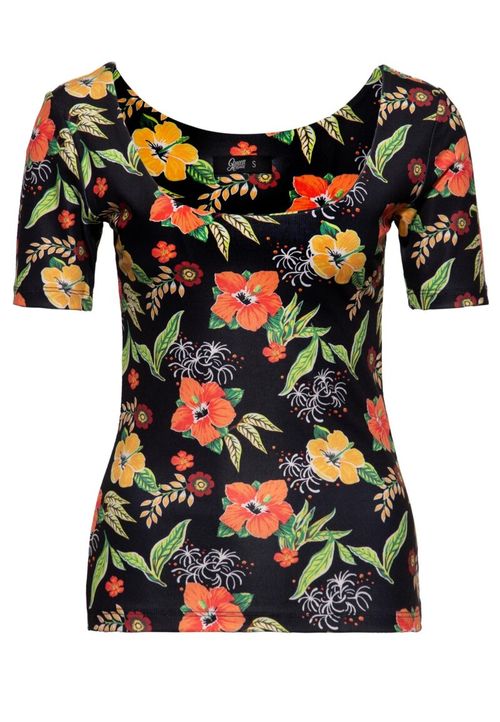 T-Shirt mit Hawaii-Print