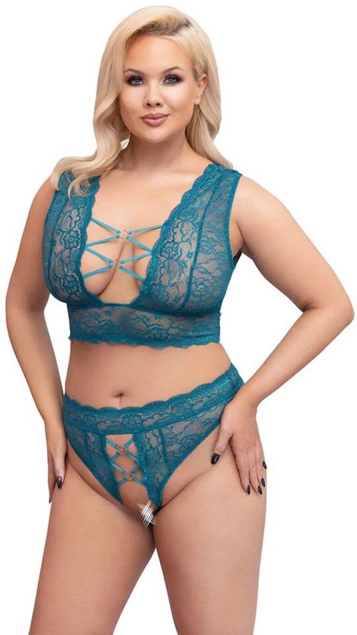 XXL-Bralette mit String