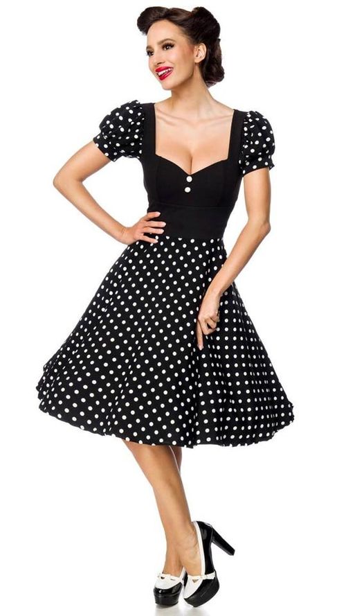 Retrokleid mit Herzausschnitt