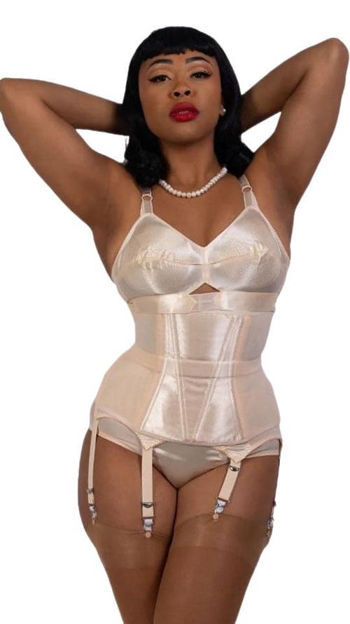 Demi Waspie Corset Peach