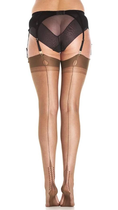Nylons Memphis Heel Chocolate