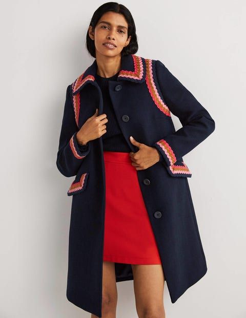 Suki Waterproof Coat Navy Women Boden 