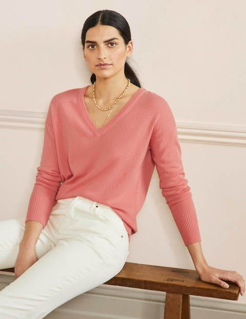 boden cashmere v neck jumper