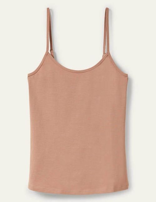 Plain Cami Top Brown Women...