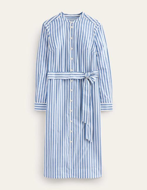 Cotton Belted Shirt Dress...