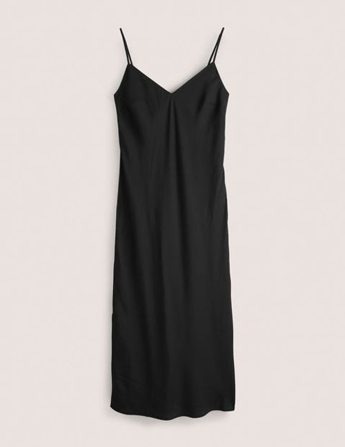 Elena Midi Slip Dress Black...