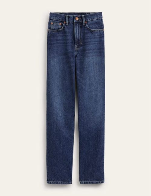 Mid Rise Tapered Jeans Denim...