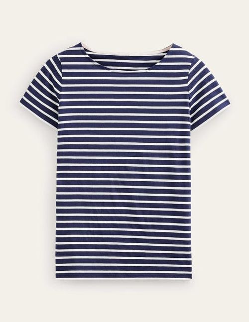 Ella Short Sleeve Breton Blue...