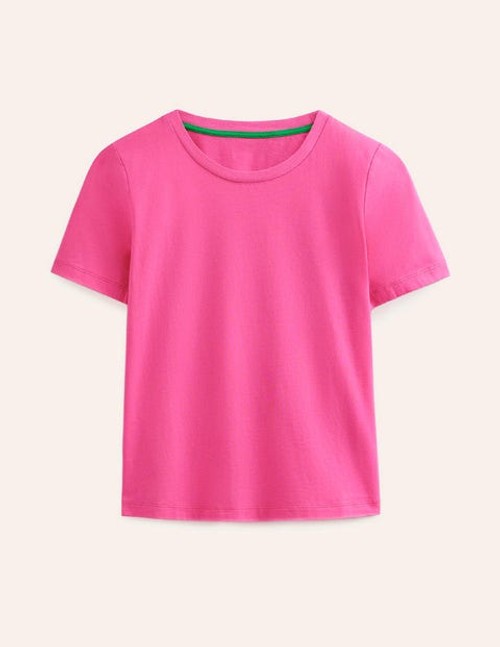 Pure Cotton Crew T-shirt Pink...