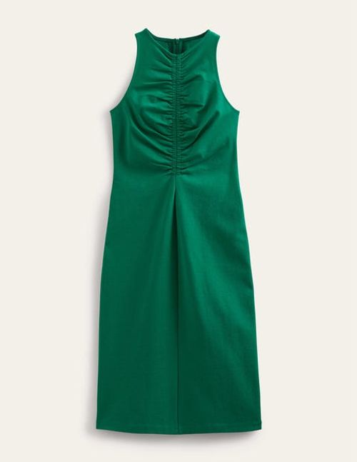 Racer Jersey Midi Dress Green...