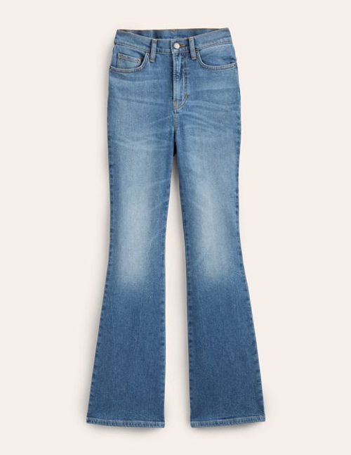 High Rise Flare Jeans Denim...