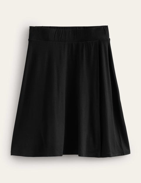 Jersey Wrap Mini Skirt Black Women Boden Black 12.60 Mirror