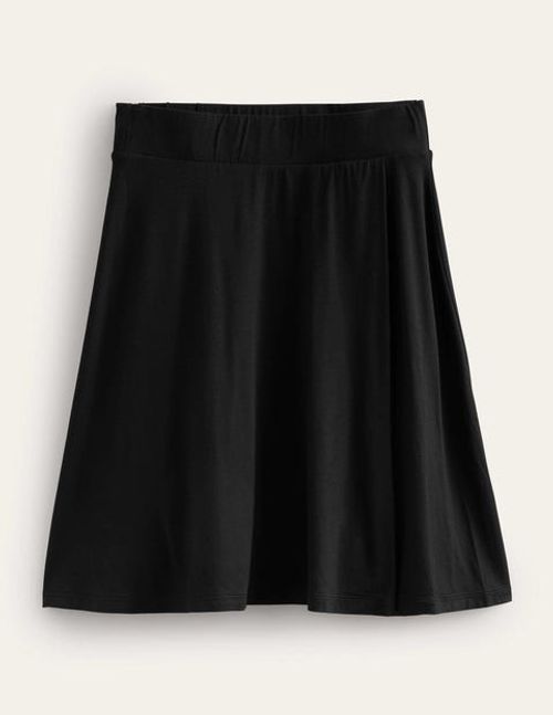 Flippy Ponte Mini Skirt - Black