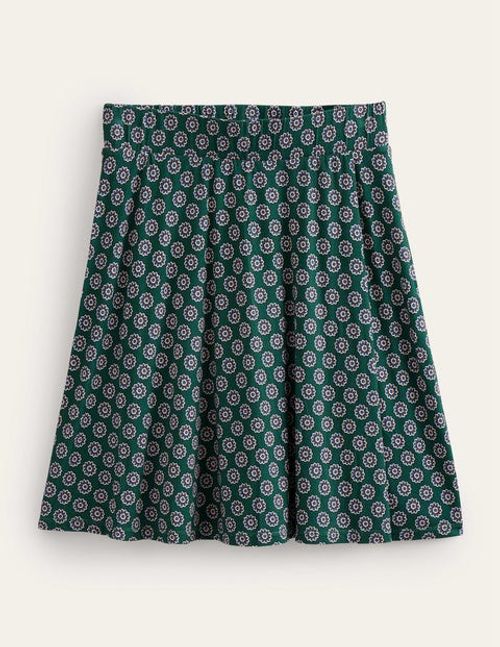 Jersey Wrap Mini Skirt Green...