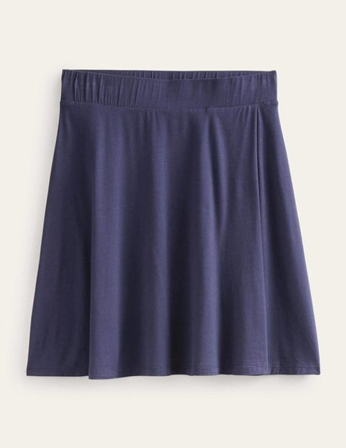 Jersey Wrap Mini Skirt Blue...