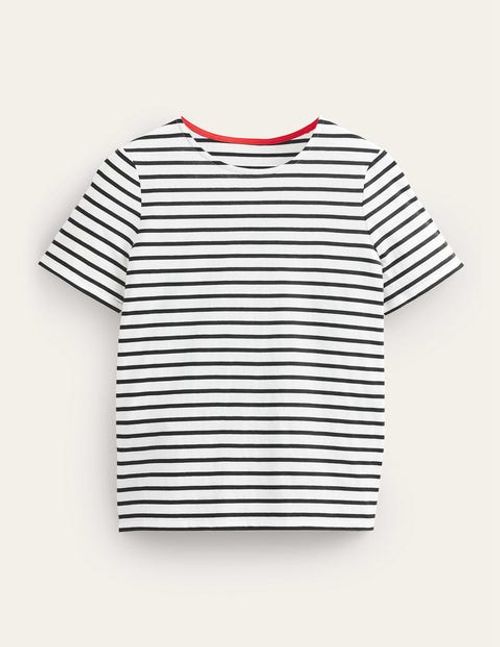 Bea Short Sleeve Breton Black...