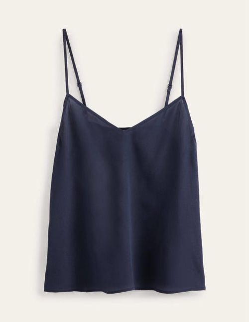 Silk Cami Top Blue Women...