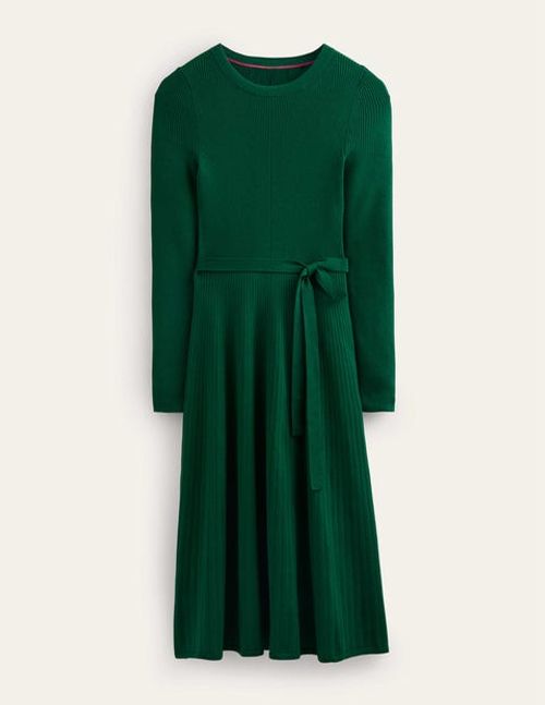 Lola Knitted Midi Dress Green...