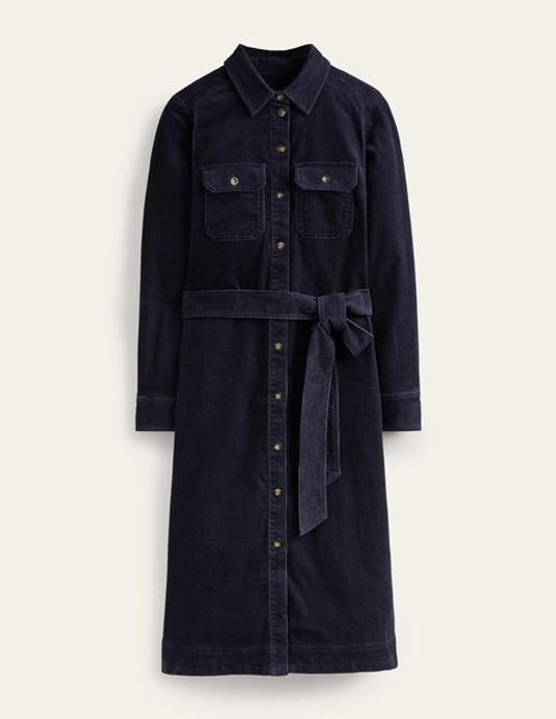 Eloise Cord Midi Shirt Dress...