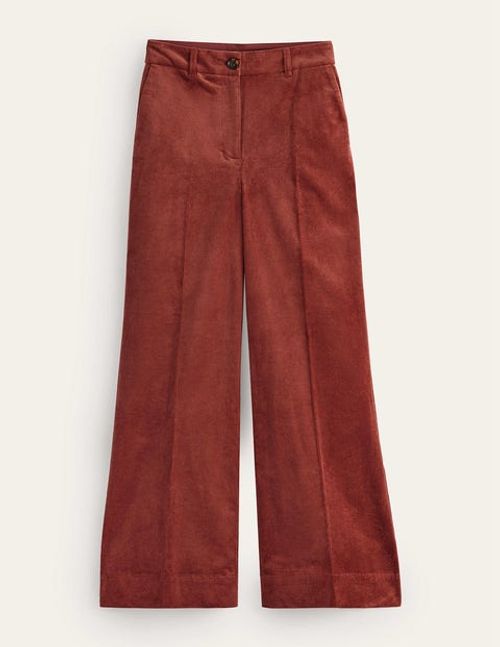 Wide-Leg Corduroy Trousers...