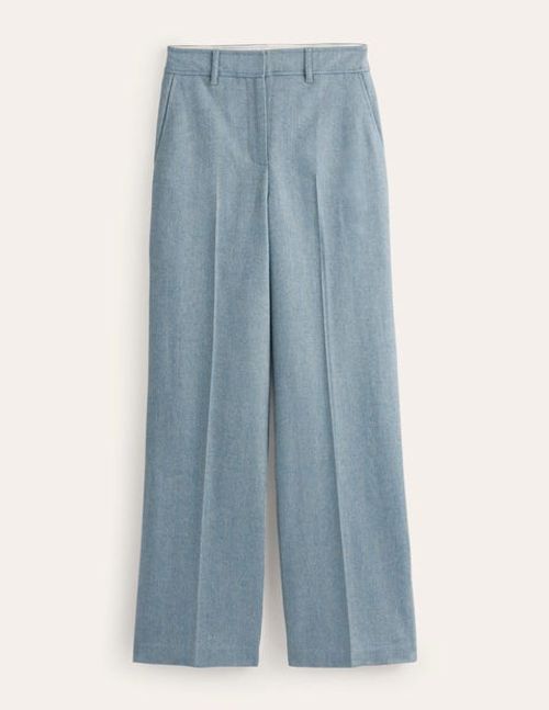 Westbourne Wool Trousers Blue...