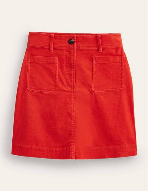 Estella Cord Mini Skirt Red...
