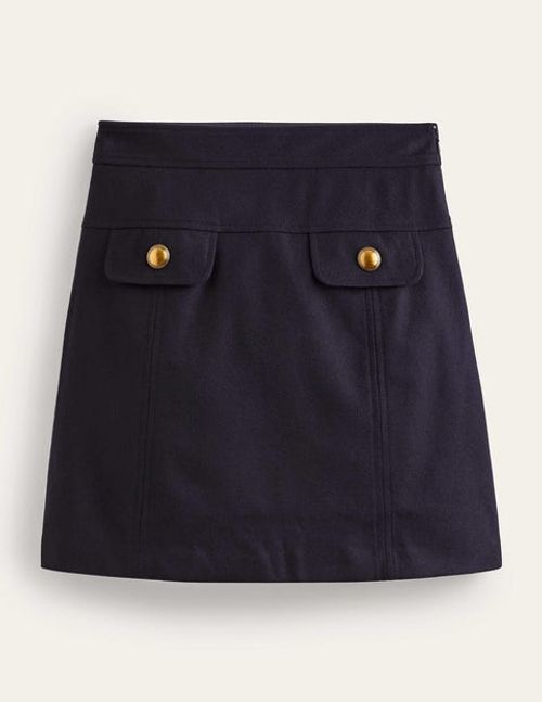 Estella Wool Mini Skirt Blue...