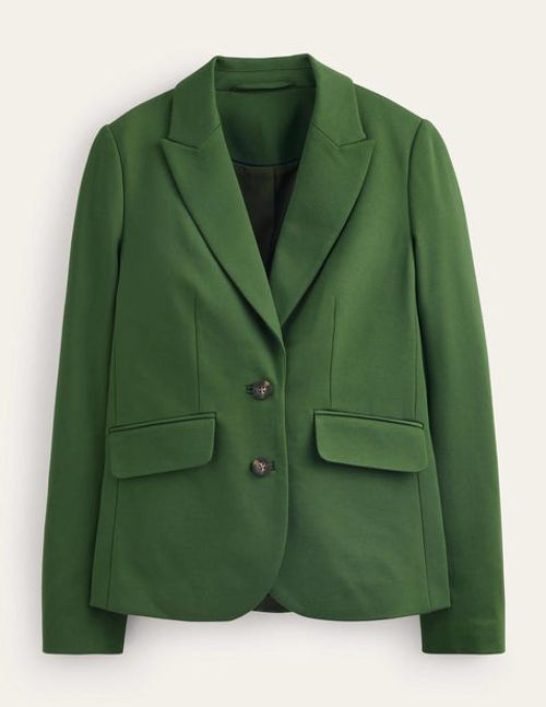 Marylebone Ponte Blazer Green Women Boden, Winter Green